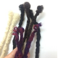 [HoHo DREADS] Wholesale new product curly ends goddess locs afro kinky human hair crochet dreadlocks