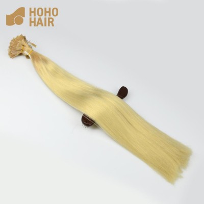 HOHO HAIR grade 9a virgin hair extension 22 inch blonde flat tip human hair extension