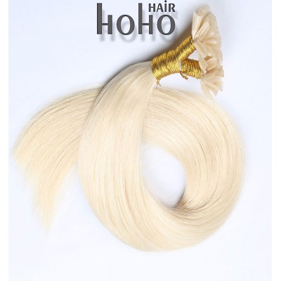 Double drawn hair 20 inch natural hair u tip hair extension