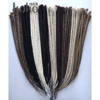 Hot sell backcombed single ended blonde synthetic faux dread locks