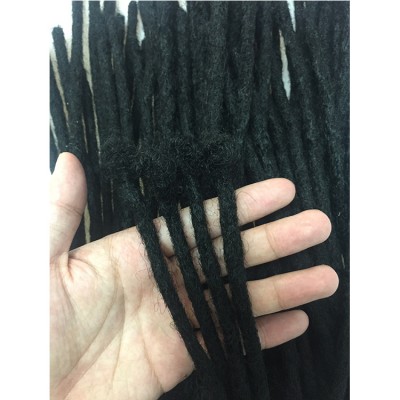 [Rheas HoHo Dreads] black 18 inch crochet dreadlocks pre braided synthetic hair